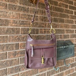 ROOTS PLUM COLOUR PURSE